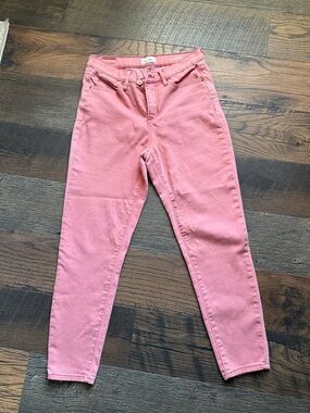 Nicole Miller High-Rise Pink Slim Jeans